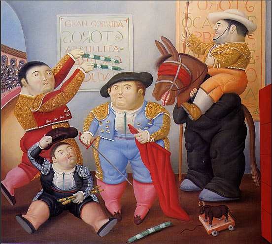Fernando Botero Cuadrilla de enanos toreros